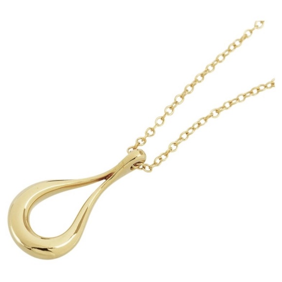 Tiffany & Co. Elsa Peretti 18k Yellow Gold Open Teardrop - Picture 3 of 9